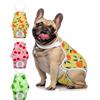 MICOOYO Pannolini cane femmina 3 pezzi, mutandine lavabili con bretelle, pannolini riutilizzabili per cani in calore/incontinenza(frutta,M)
