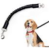 Generisch Ammortizzatore per cani, 45 cm, guinzaglio in nylon con denti di tigre, clip in metallo, riflettente, per jogging, ciclismo, passeggiate