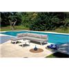 GREENWOOD Salotto da giardino in alluminio SET TUNISI LUSSO ANGOLARE con due divano 3 posti e tavolino alluminio color BIANCO SET 147