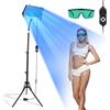 Eirolace Lampada abbronzante da 30W per uso domestico con 3 modalità e 5 livelli di luminosità Abbronzatura viso e corpo con timer e regolazione dell'altezza Lampada a luce naturale per autoabbronzatura a casa