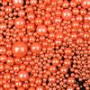 Miss doozy Perle Commestibili Arancioni per Decorazioni (130g) - Perle di Zucchero in Diverse Dimensioni per Torte, Cupcake e Biscotti - Ideali per Matrimoni, Feste di Compleanno, Halloween e Ringraziamento