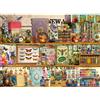 HUADADA Puzzle da 1000 pezzi, puzzle interattivo di famiglia, 1000 pezzi, per adulti, puzzle fantasy libreria