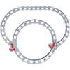 Cabeeskii Set di mattoncini da costruzione, rotaie ferroviarie giocattolo, composto da Cross Track dritto, curve, compatibile con il leader di mercato a partire da 2 anni (25 pezzi)