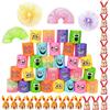 SIUHEN Molle per Bambini Gadget 30Pcs Regalini Fine Festa Compleanno +20Pcs Sacchettini Compleanno Bambina Invitati Idee Pensierini Dopo Molla Giocattolo Regalino 2 3 4 5 8 10 Anni Bambino Mini Giochi Kit