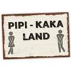 SOOBSOO Pipi Kaka Land - Cartello per toilette, idea regalo divertente, 20 x 30 cm, in stabile schiuma rigida con spessore di 3 mm, ideale come regalo per la birra