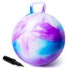 U&C Planet 70CM Pallone da Salto per Bambini di età Superiore ai 16 Anni Supporta Fino a 100 kg Design Antiscivolo con Pompa Palla da Salto in PVC per Interni ed Esterni