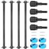 CHICIRIS Qiter Albero Motore RC, Alberi di Trasmissione per Auto RC, Ruota in Metallo da 5 mm Combinatore di RC Ecologico, per Auto RC HSP 94111 94108 1/10 Accessorio per Auto Telecomando(Black)
