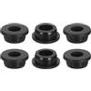 QUARKZMAN 6 Pezzi Occhielli in Gomma 26mm Foro di Perforazione, Passacavi Guarnizione 17mm ID Gommini Passacavo Scrivania Nero Siliconica per Tappo Organizzare Filo Cablaggio Casa Auto