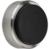 SOTECH fermaporta Hermes altezza 15,5 mm acciaio inossidabile vero Ø 40 mm con ammortizzatore di gomma Ø 33 mm