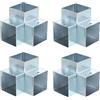 QUARKZMAN Kit Staffe A 3 Vie Per Gazebo Staffe Angolo Retto Per Fai Da Te Legno Kit Base Palo Per Legname 2 X 2 Per Gazebo Da Esterno E Cottage Legno (Confezione Da 4Pz)