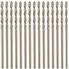 QUARKZMAN Set 15pz Punte Elicoidali Cobalto M35 da 1,2mm Acciaio Alta Velocità per Trapano Metrico Lunghezza Totale 38mm per Foratura e Taglio Metalli Duri Acciaio Inossidabile