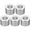 PATIKIL Distanziatori in alluminio M10, 5 pezzi, distanziatori rotondi in metallo, diametro interno 10,5 mm x diametro esterno 20 mm x lunghezza 15 mm, distanziatori distanziatori in alluminio per