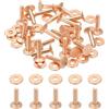 PATIKIL 9x3.3x14mm Borchie per Abbigliamento, 24 Set di Borchie per Abbigliamento e Borchie in Pelle Rivetti in Rame Chiodi Metallici per Giacca in Pelle Artigianato Tessuti