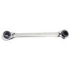 Super Tool SUPERTOOL - Chiave combinata 4 in 1, doppia estremità a cricchetto a doppio anello, metrica per la riparazione (4 mm x 5 mm e 6 mm x 8 mm).