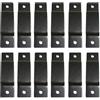 TopHomer 12 clip per metro a nastro, in metallo, supporto per metro a nastro, strumento universale con viti per borse, tasche e pantaloni