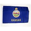 AZ FLAG Bandiera Kansas 45x30 cm - Bandierina Stato Americano - Usa - Stati Uniti 30x45 cm Cordicelle