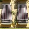 eurostile Tenda da sole colore Marrone Bianca 145x250 cm ombreggiante casa ufficio con kit ganci anelli tessuto resistente antistrappo da esterno veranda balcone porta finestra giardino gazebo lavabile (1)