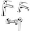 Jacuzzi Miselatori Jacuzzi | Rubinetteria serie Lucente esterno doccia Lavabo medio e bidet per piletta click clak