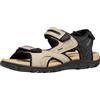 Geox Uomo Strada D Sandal, Sand/Black, 39 EU