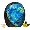 Eusice Grande pietra Labradorite Litoterapia per Benessere Meditazione Yoga - Forma libera - pietra da terapista - 100% naturale e artigianale - EUSICE