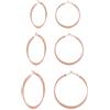 Bewenda Orecchini a cerchio in argento 925, orecchini a cerchio in argento 925, grandi 40/50/60 mm, ipoallergenici Huggies, per donna e ragazza, leggeri orecchini a cerchio rotondo, Argento sterling