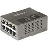StarTech.com Iniettore PoE++ Multi-Gigabit a 4 porte, Ethernet 5/2.5/1G (NBASE-T), PoE/PoE+/PoE++ (802.3af/802.3at/802.3bt), Potenza di alimentazione 160 Watt, Montabile parete/su guida DIN, Non gestito [AS445C-POE-INJECTOR]