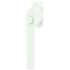 Roto Maniglia con pulsante Roto Samba con logo, bianco traffico, lunghezza perno 43 mm