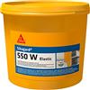 SIKA - Vernice protettiva per facciate - Sikagard 550W Elastic, Grigio (RAL7032) - Colore elegante - Protegge dai batteri e dalle intemperie con un effetto elastico unico - 15L