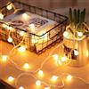 Fulighture Luci LED a Batteria, Catena Luminosa Interno, 5M 40LED Lucine LED Decorative per Camera da Letto, Balcone, Giardino, Casa, Feste, Matrimonio, Esterno Impermeabile IP65, Bianco Caldo 2700K