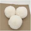 BrightGlow - Pompon in pelliccia sintetica, 8 cm, morbidi pompon per il fai da te, grandi palline pompon in pelliccia sintetica per cappelli, berretti e borse, 20 pezzi, colore beige