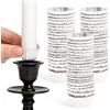 MIJOMA 120 portacandele in alluminio argentato | Fissaggio per candele a bastoncino Ø 2-2,5 cm, protezione dai residui di cera, beccucci per candelabri