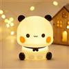 TaimeiMao Luce da Panda Touch, Lampada Comodino, BubuDududuLuce Notturna Bambini, Luce Notturna Ricaricabile da USB Regolabile, Silicone Lampada Notturna per Bambini, Deco Cameretta Bambin