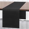 Myir JUN Runner da Tavola, Runner Tavola Moderno Runner da Tavolo PVC Termoisolante Lavabile di Alta qualità per la Decorazione di Tavoli Feste Festival Matrimoni 30 x 140 cm (Nero)