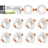 Maxled, Light is Led! 10 Pezzi Cornice Faretti LED Incasso GU10 Portafaretto Incasso Foro Φ72mm per LED Alogeno Portalampade GU10 Rotondo Bianco Alluminio
