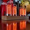 TWSOUL Nixie Orologio tubolare a LED digitale, con calendario, display personalizzabile con foto, 20 modalità di funzionamento, presa USB di tipo C, ideale per amanti, fidanzati, Natale, compleanno (C)