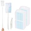 Wantli 55 Pezzi Ricariche per Spolverino per Swiffer Duster, Spolverini Usa e Getta Cattura e Intrappola Polvere, Fibra Superfine Spolverino Polvere con 1 Manici Telescopici