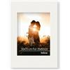 Cornice portafoto DR35 (nero opaco), 35 mm di larghezza, realizzata su misura, con vetro acrilico antiriflesso e pannello posteriore stabilizzante, perni di piegatura e ganci, Legno, 70 cm., 85cm