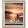 Victor Rubens Cornice portafoto, 20 x 25 cm, beige e oro, telaio: 30 x 20 mm, con vero vetro, stile barocco vintage, dorata