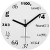 Timelike, orologio da parete moderno, design unico, matematica, equazione, ogni ora è caratterizzata da una equazione matematica, 12(30CM)