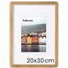 Feihorrm Cornice in legno massiccio, Cornice in quercia, con vetro temperato, per foto 20x30 cm senza passepartout o foto 12x17 cm con passepartout (Beige, 20x30 cm/ 1x)