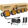 RIGIDON barra led fuoristrada 12V DT cablaggio kit, 34 pollici 150W 12500lm | 86cm, fari di profondità, luci di lavoro, per auto camion SUV UTE ATV barca 4x4 veicoli offroad, impermeabile, 3000K ambra