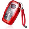 GAFAT Compatibile con Toyota C-HR ii 2025 2026/ Yaris Yaris Cross Aygo X 2021-2026 Custodia per Chiavi, Protezione Gel di Silicio TPU, CHR 2025 Accessori (Rosso 1)