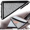 mongtsamz Rete Portaoggetti Auto da Soffitto, Universale Rete Bagagliaio Auto per Soffitto Triangolo Rete Ferma Bagagli Auto Organizer Bagagliaio per Auto SUV, Nero, 70x50cm