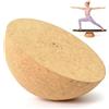 EUBSWA Balance Board semisfero in massello ed equilibrio per fitness, yoga, fitness di alta qualità in sughero, emisfero in sughero per bambini e adulti, adatto per Balance Board (30 x 10 cm)