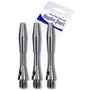 Unicorn Aste per Freccette XL Ti | 100% Titanio | Corto 35,3 mm | Naturale | 3 steli