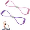 AYNKH 2 Bande Di Resistenza A 8 Braccia, Bande Di Resistenza Con Impugnatura, Estensore Del Torace, Cavo Di Trazione Per Palestra Yoga Per L'Allenamento Della Forza Di Braccia E Spalle, Rosa E Viola
