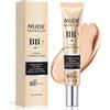 GAOMESIA BB Cream 30g SPF 50+, Fondotinta Idratante 3 in 1, Alta Copertura, Effetto Anti-Età, Uniformante e Levigante, Riduce le Imperfezioni, Tono Naturale per Tutti i Tipi di Pelle