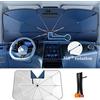 NONE Ombrello per parabrezza per auto con 360 ° Maniglia pieghevole con rotazione Finestra anteriore Parasole Protezione UV Accessori estivi per auto