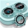 NONE Per iPhone 16 17/iPhone 16 Plus Protezione per obiettivo fotocamera Bling, [Decorazione glitter] Cover in vetro temperato Ultra-HD, metallo