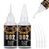 LOOLIFL 502 Super Glue La colla di cianoacrilato forte ad asciugatura rapida viene utilizzata per riparazioni artigianali fai-da-te di metallo, legno, plastica e ceramica.20g